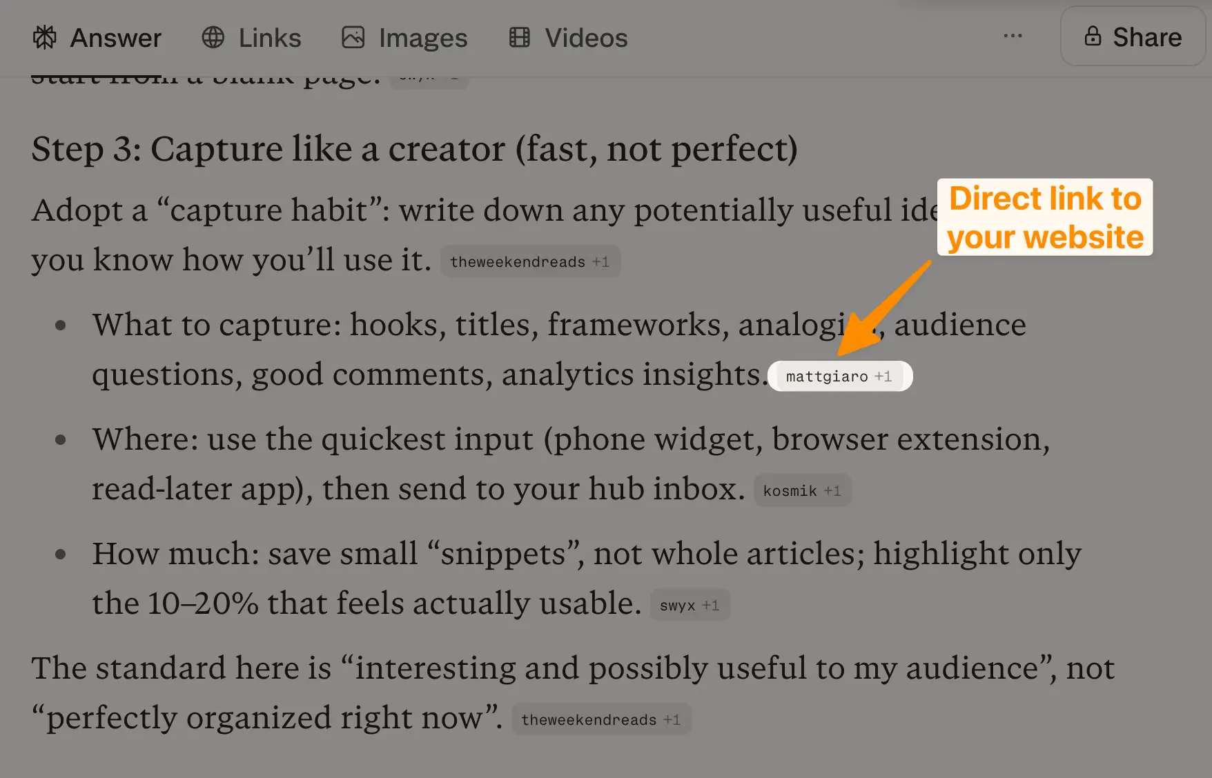 Perplexity and other AI search engines now link to blogs