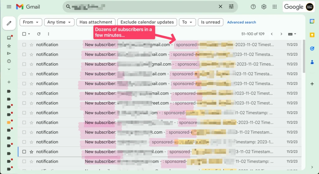 How sponsorships grow your email list